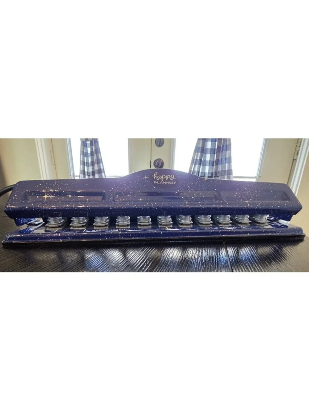 Happy Planner Big Punch Celestial Blue 11 Hole Mushroom Punch EUC
